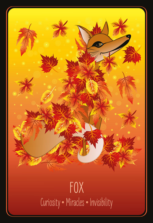 Lovely Animals Oracle card Fox