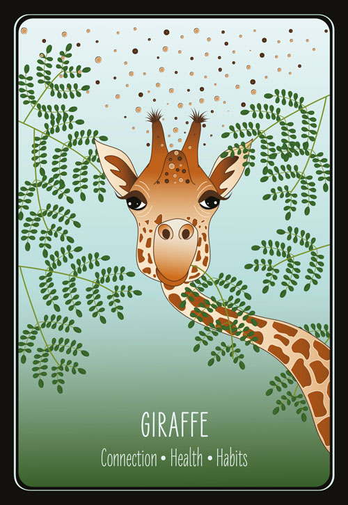 Lovely Animals Oracle card Giraffe